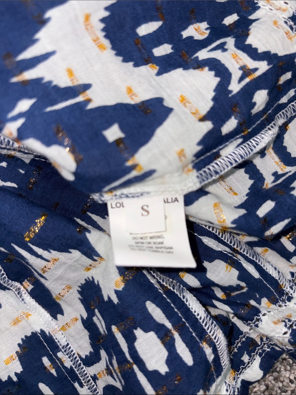 Lola Australia Morocco Mini/Midi Dress in 'Apple Navy' - Picture 5 of 7